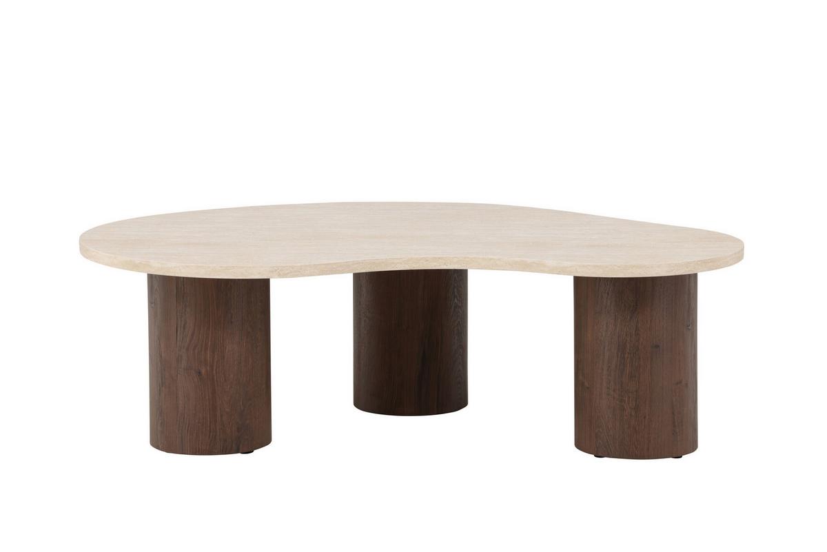 COUCHTISCH Megg Beige/Mokka L: 130cm - Beige/Mokka, MODERN, Holz (130/78/40cm) - Livetastic