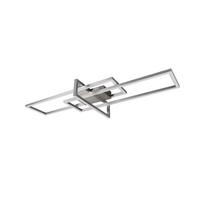 LED-Deckenleuchte Salinas L: 100 cm, dimmbar - Nickelfarben, Design, Metall (100/11/40cm) - Trio Leuchten