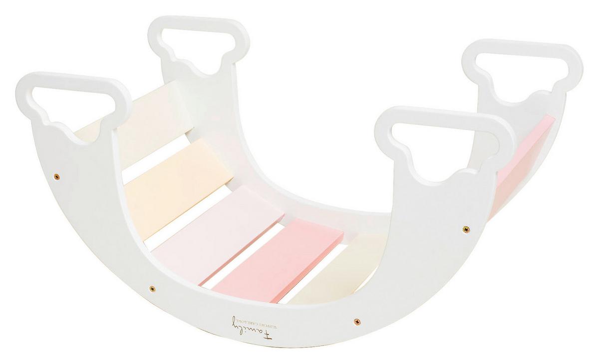 Wippe The Sway Rainbow - Multicolor/Weiß, Basics, Holz (40/75/37cm)