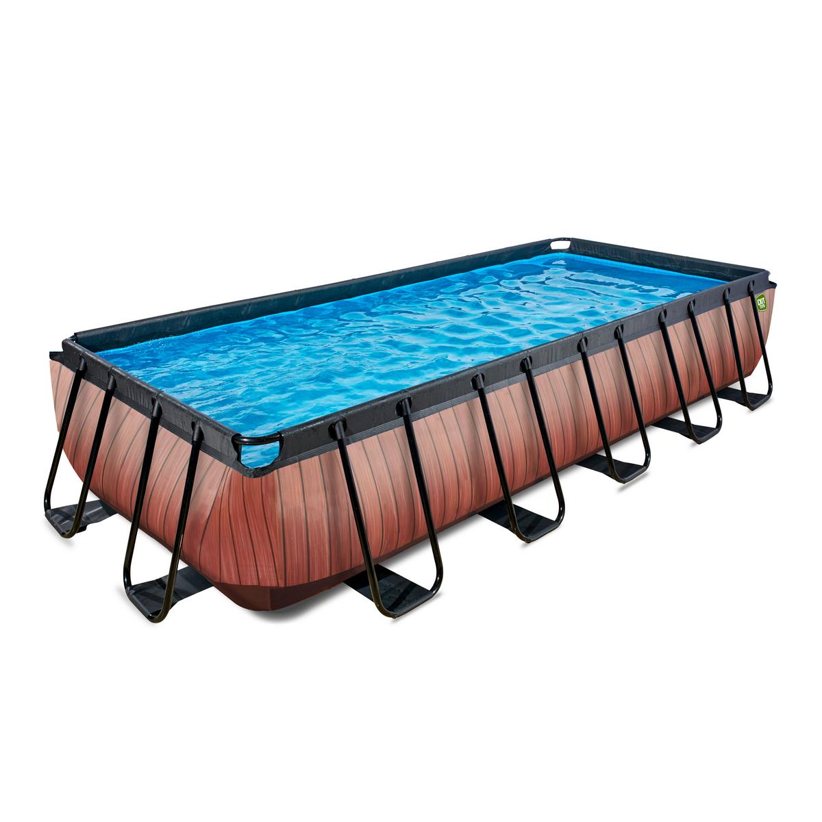 Pool-set Exit Wood Pool - Braun, KONVENTIONELL, Kunststoff (540/250/100cm) - EXIT Toys