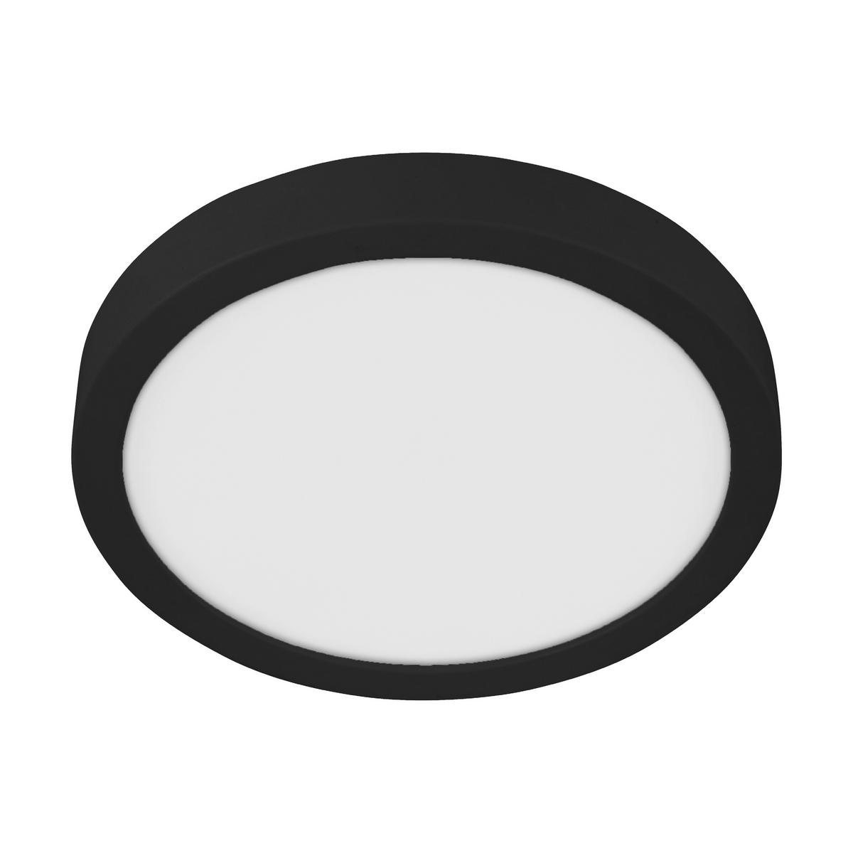 Bad-Deckenleuchte Fueva Ip44 Schwarz/Weiß Ø 28,5 cm - Schwarz/Weiß, KONVENTIONELL, Kunststoff/Metall (28,5/2,8cm) - Eglo