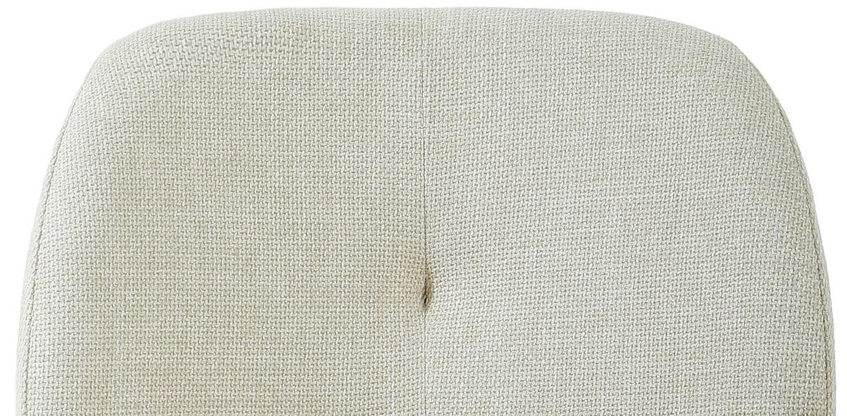 Armlehnstuhl Pauline Leinenoptik Beige, B: 62 Cm - Beige/Schwarz, KONVENTIONELL, Holz/Textil (62/85/64cm) - MID.YOU