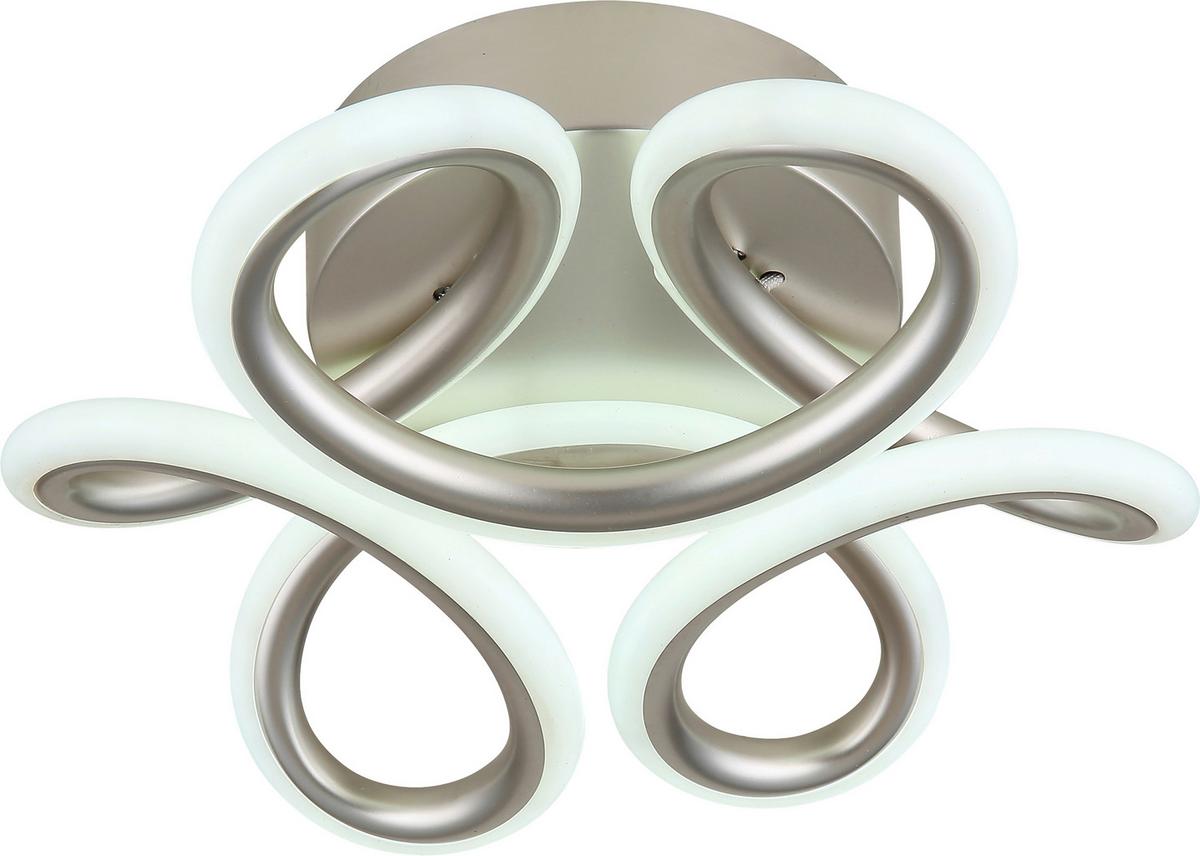 Led-deckenleuchte Christian - Champagner/Opal, Basics, Kunststoff/Metall (77,5/58,5/17,5cm)