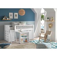SPIELBETT Scott Weiß 90x200cm - Weiß, MODERN, Holz/Holzwerkstoff (90/200cm) - Vipack