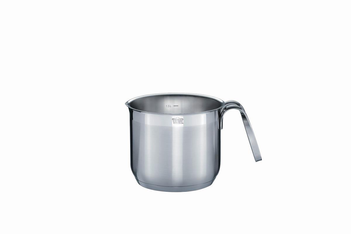 Kochtopfset Alara Edelstahlfarben, 8-teilig - Klar/Edelstahlfarben, Basics, Glas/Metall - GSW