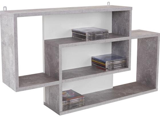 Regál Nástěnný Dream - bílá/šedá, Moderní, dřevěný materiál (90/48/16cm) Regál Nástěnný Dream - bílá/šedá, Moderní, dřevěný materiál (90/48/16cm)
