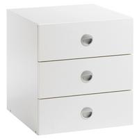 Schubkasteneinsatz Liam - Weiß, KONVENTIONELL, Holzwerkstoff (44/49/48,5cm)