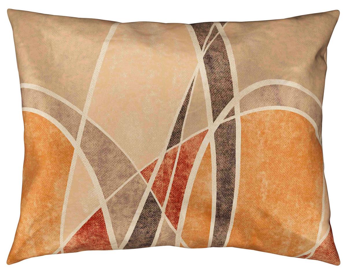 Satin Bettwäsche 140x200 cm Nora Beige/Terracotta Streifen - Beige/Terracotta, ROMANTIK / LANDHAUS, Textil (140/200cm) - James Wood