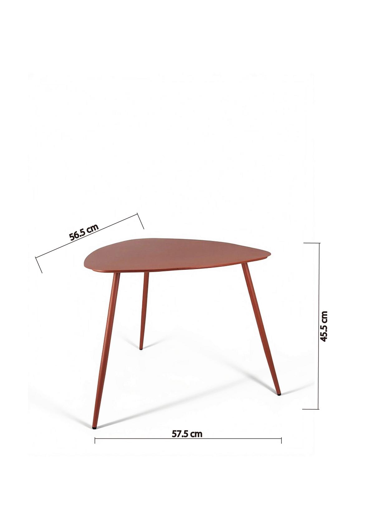 KONFERENČNÍ STOLEK FINE ORANŽOVÁ - oranžová, Moderní, kov (56/45,5/57,5cm) - Mömax