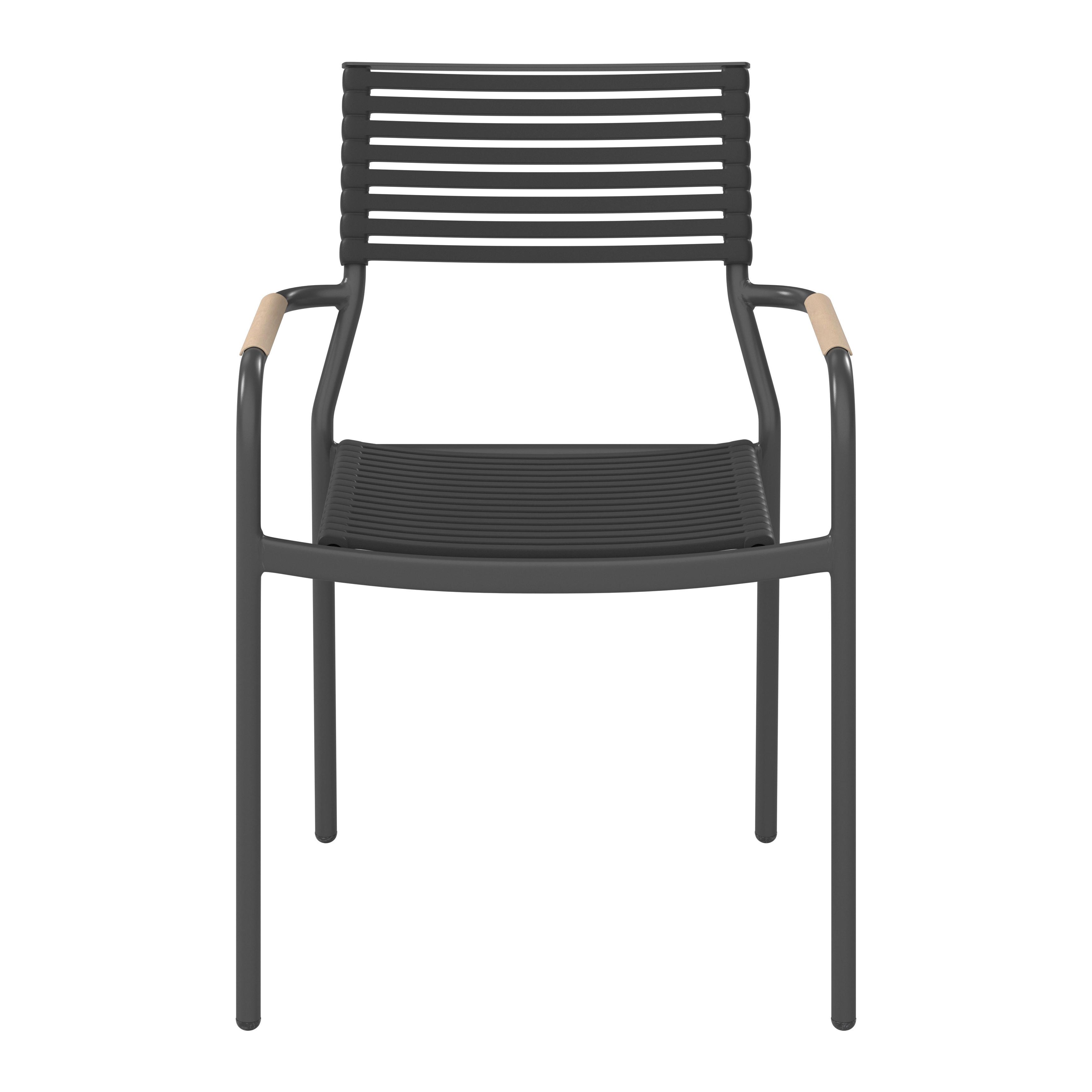 ZAHRADNÍ ŽIDLE IRIS - přírodní barvy/antracitová, Basics, kov/plast (56/79/58cm) - Mömax