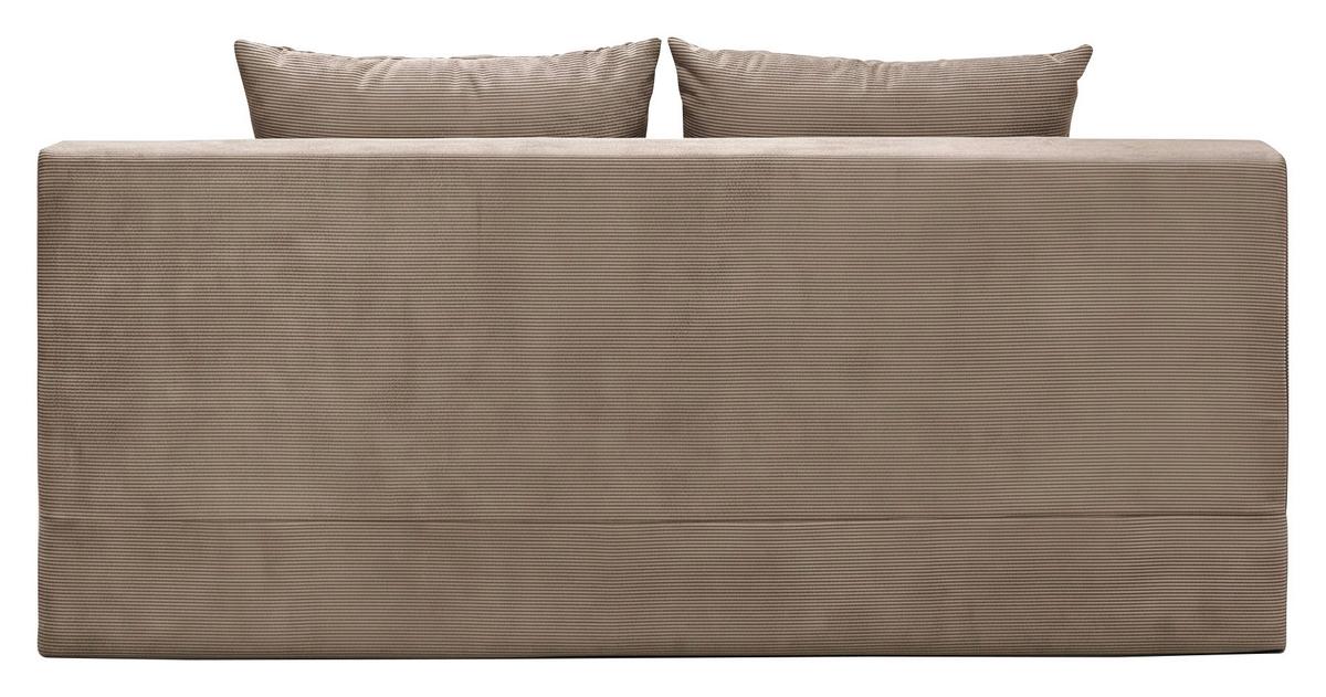 Boxspringová pohovka MONA LUX, béžově hnědý manšestr - béžová hnědá, Moderní, textil (208/100/106cm) - Mömax