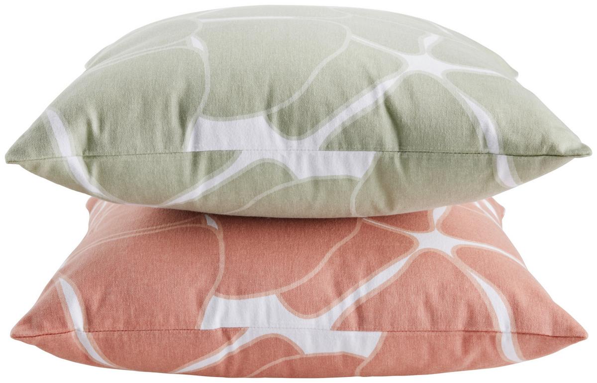 Dekorační polštář Blooming, 45/45cm, růžová - pink, Romantický / Rustikální, textil (45/45cm) - Modern Living