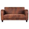 2-sitzer-sofa Antis Braun B: 152 Cm - Dunkelbraun/Braun, Design, Textil (152/80/89cm) - Livetastic