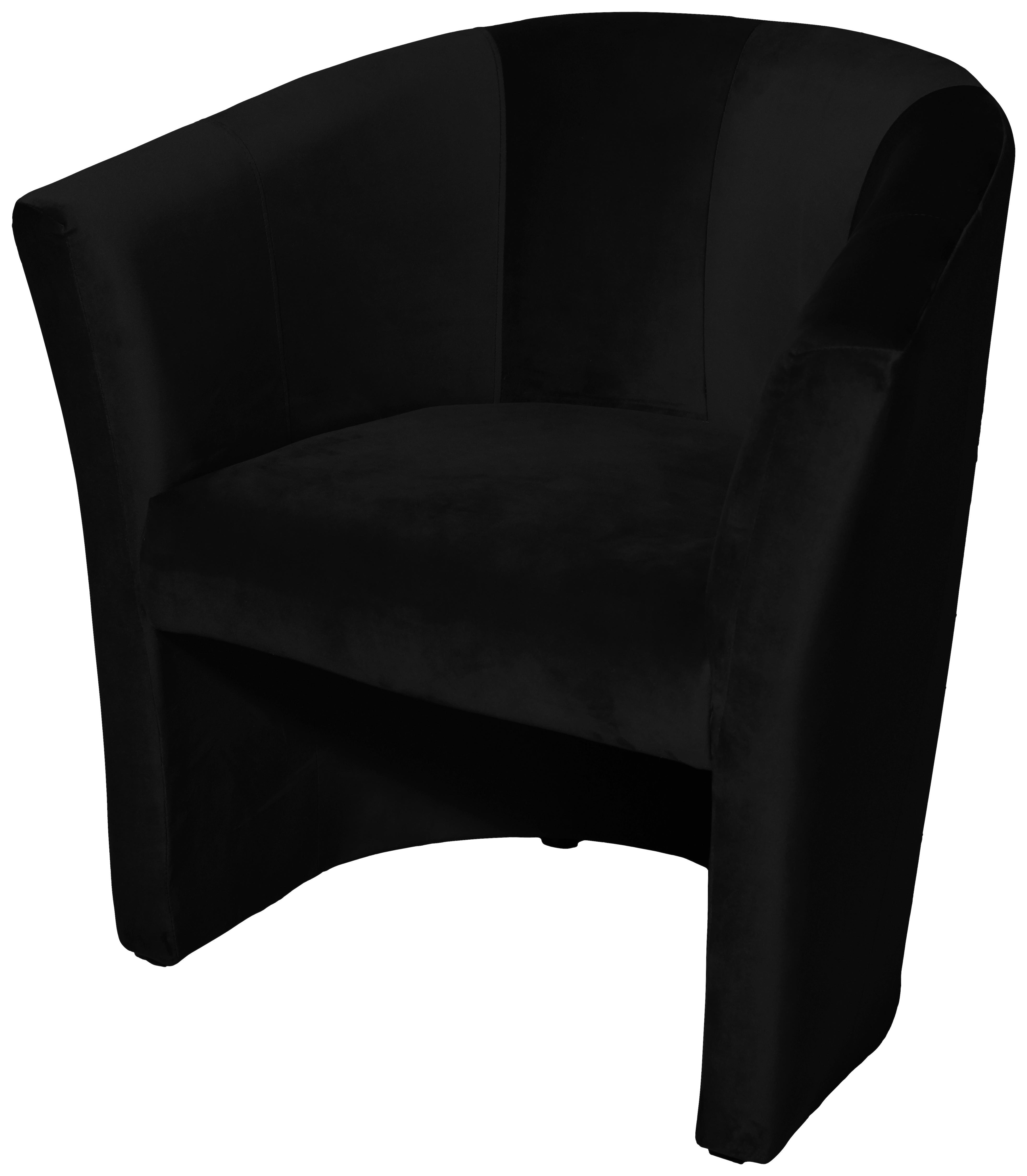 Relaxsessel Jazz B: 75 Cm Schwarz - Schwarz, Design, Textil (75/76/65cm) - MID.YOU