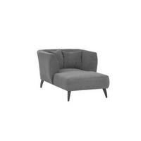 XXL-Sessel inkl. Zierkissen Colori Grau - Schwarz/Grau, MODERN, Textil (108/84/155cm) - MID.YOU