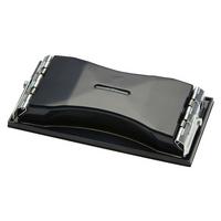 Handschleifer Mit Schaumstoffauflage 10x21 cm - Schwarz, KONVENTIONELL, Kunststoff/Metall (21.3cm) - Gebol