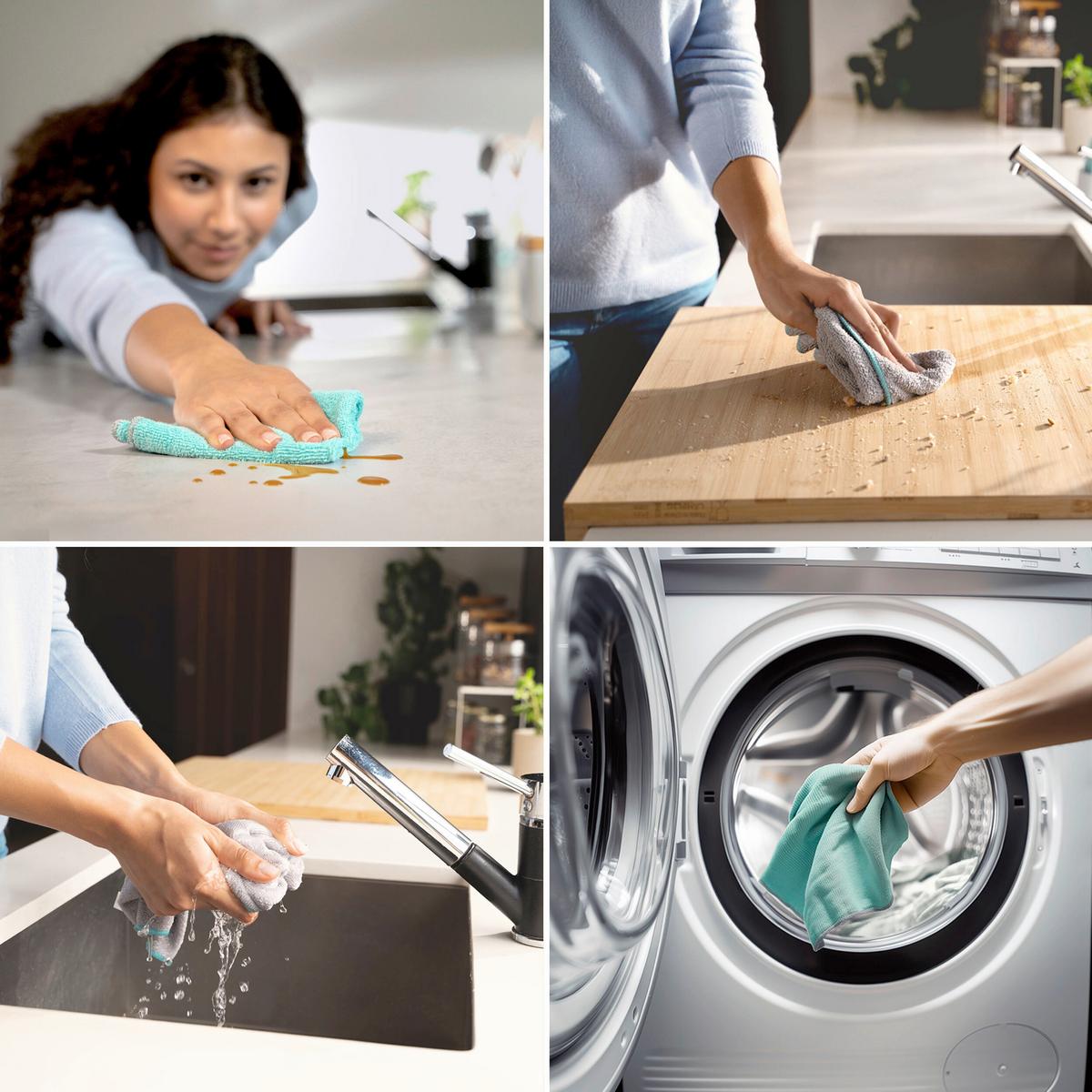 Mikroszálas Kendő Pro Clean 2+1db - többszínű, Basics, textil (34/34cm) - Vileda