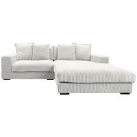 Ecksofa Funny - Schwarz/Weiß, Design, Textil (285/195cm) - MID.YOU