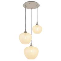 Hängeleuchte Som - Transparent/Nickelfarben, MODERN, Glas/Metall (49/120cm) - Novel