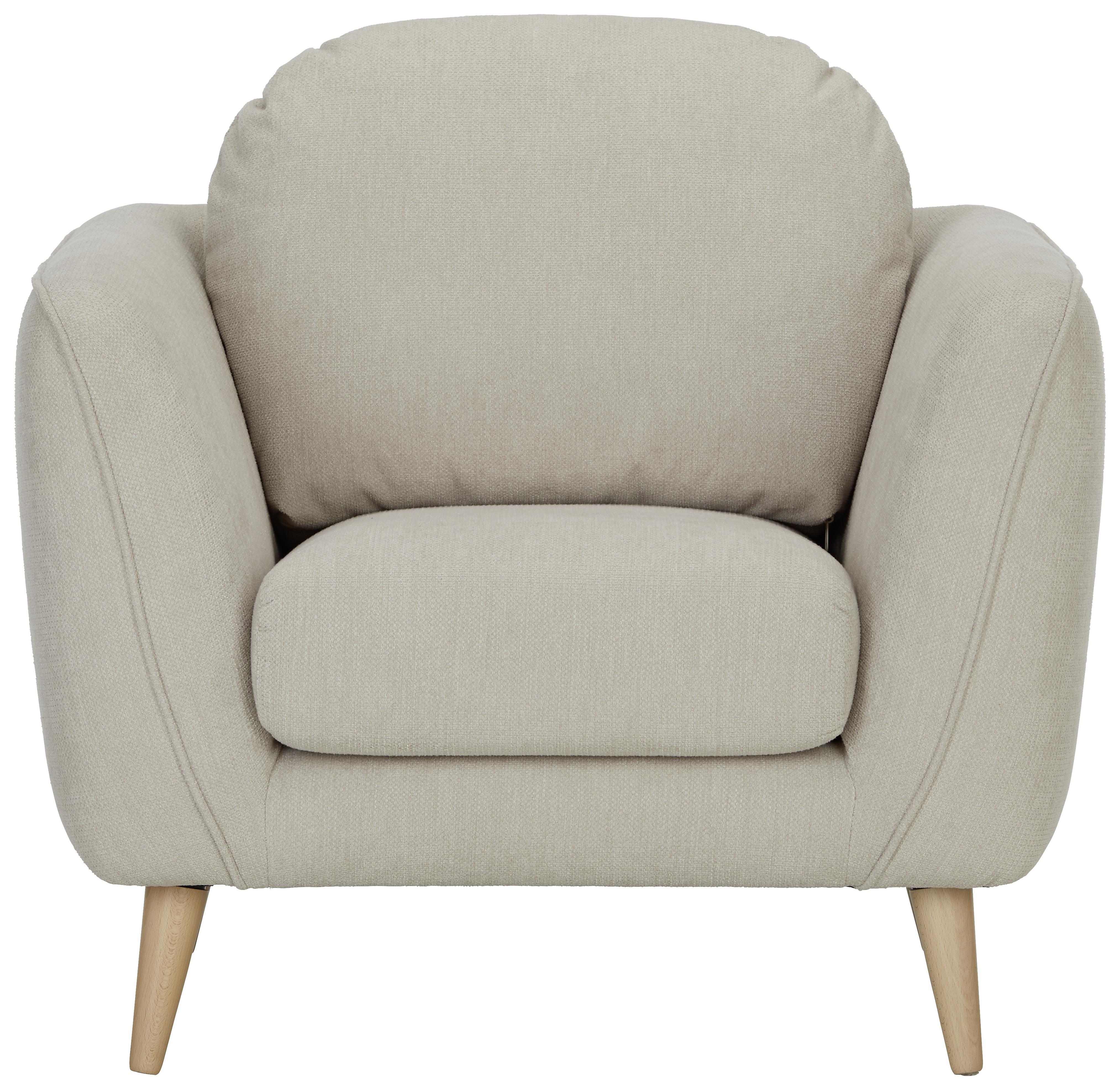 Kreslo Nicolo - prírodné farby/béžová, Konvenčný, textil (98/70/47/97cm) - Zandiara