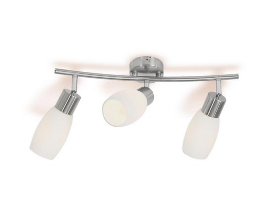 Deckenspot Brigitte - Nickelfarben, KONVENTIONELL, Glas/Metall (42,5/8/25,2cm) - Ombra Deckenspot Brigitte - Nickelfarben, KONVENTIONELL, Glas/Metall (42,5/8/25,2cm) - Ombra