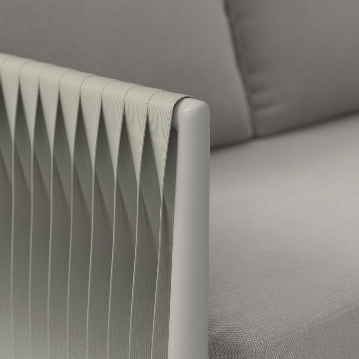 TERASOVÁ SEDACIA SÚPRAVA ALVINA - krémová, Modern, kov/textil (259/74/199cm) - Bessagi Garden