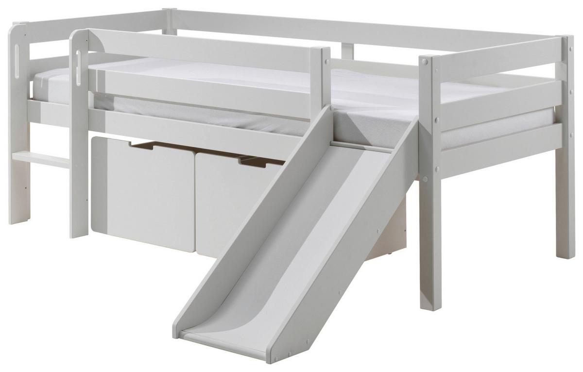 Spielbett Pino Weiß 90x200cm - Weiß, MODERN, Holz/Holzwerkstoff (90/200cm) - Vipack