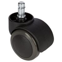 Bürostuhlrollen Rolo Schwarz Ø 5 Cm 5er-Set - Schwarz, Basics, Kunststoff/Metall (5/6/5cm) - MID.YOU