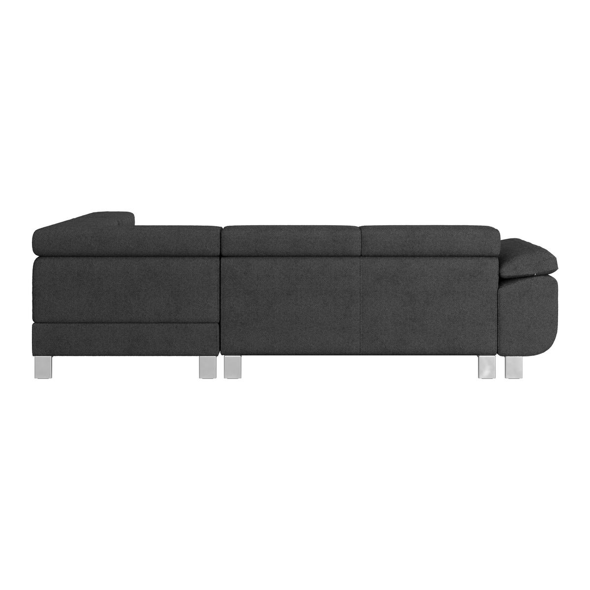 Ecksofa mit Schlaffunktion und Bettkasten Blaugrau - Graphitfarben, MODERN, Textil (270/230cm) - Ondega