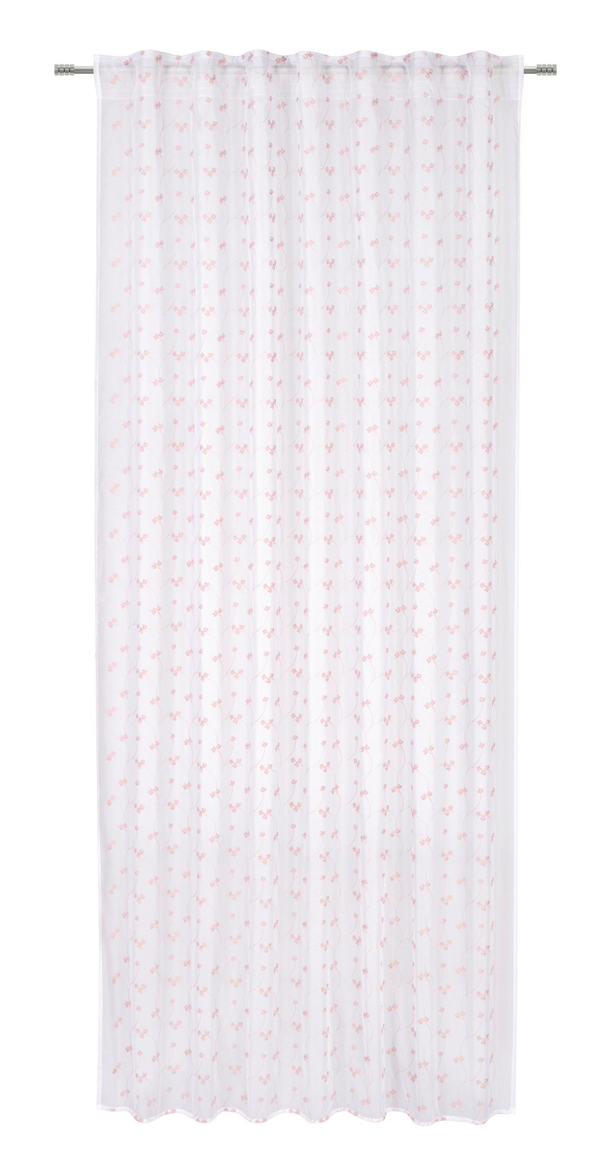 HOTOVÝ ZÁVES ružová ca. 140x245cm - ružová, Romantik / Landhaus, textil (140/245cm) - Mömax