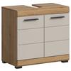 Waschbeckenunterschrank Scout Kaschmir/Naturfarben B: 60 cm - Kaschmir/Schwarz, MODERN, Holzwerkstoff (60/56/34cm) - MID.YOU