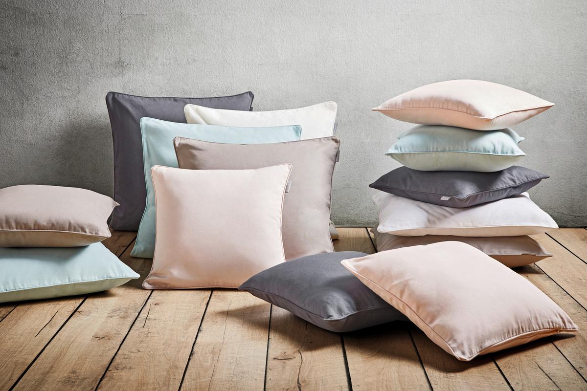 POTAH NA POLŠTÁŘ Steffi Paspel, 40/40cm - antracitová, textil (40/40cm) - Mary's