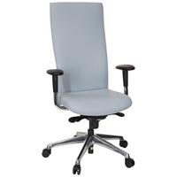 Drehstuhl Office-Tex Armstützen Grau Bis 120kg - Alufarben/Grau, MODERN, Kunststoff/Textil (58/131/54cm) - MID.YOU