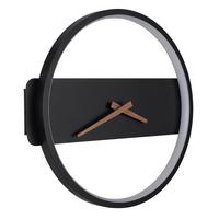 Wanduhr Batteriebetrieb - Schwarz/Weiß, Design, Kunststoff/Metall (35/32/5,5cm) - Globo