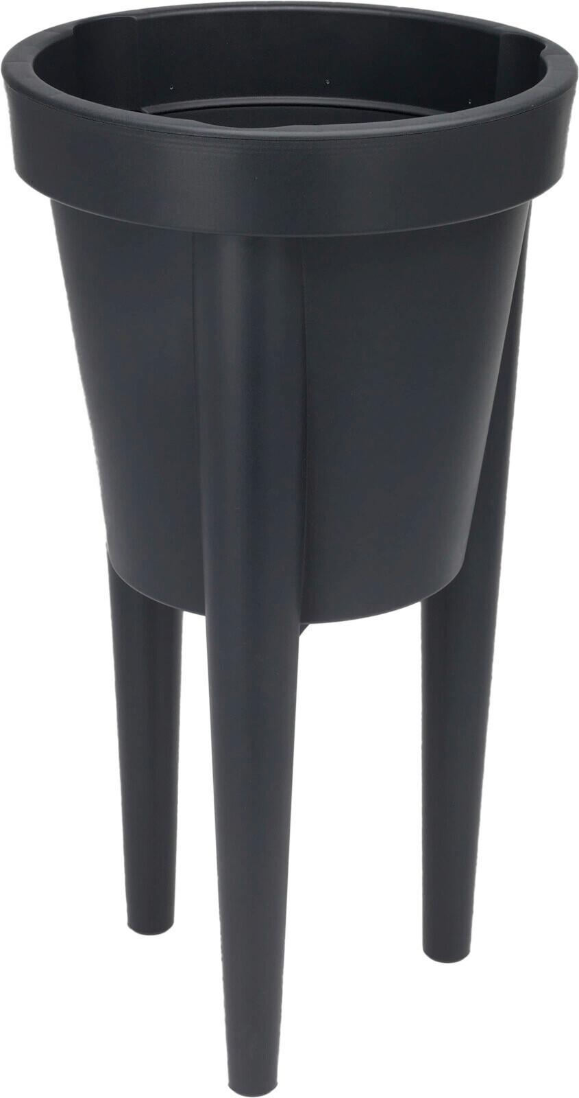 Blumentopf Y54201800 - Anthrazit, Basics, Kunststoff (34/64cm)