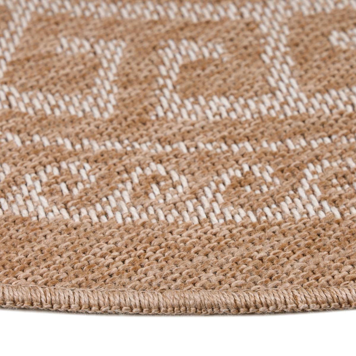 Vonkajší okrúhly koberec béžová, P: 160cm - béžová, Basics, textil (160/160cm) - Novel