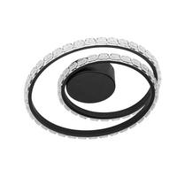 STROPNÍ LED SVÍTIDLO NORBERT - černá, Romantický / Rustikální, kov/plast (42,5/7cm) - Mömax