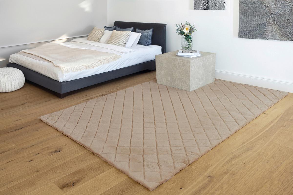 Hochflorteppich Beige Imala 80x150 cm - Beige, Basics, Textil (80/150cm) - Kayoom