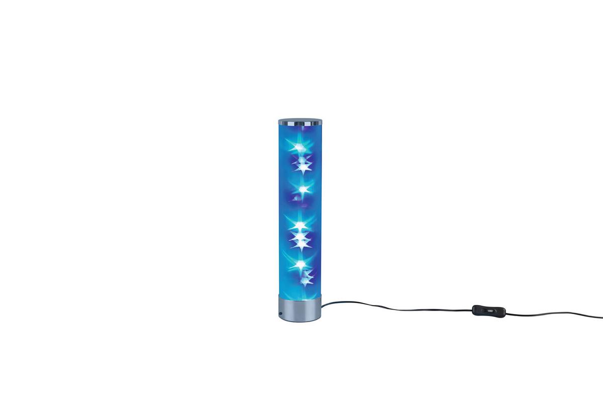 Led-tischlampe Rico Dimmbar Weiß/chromfarben Farbwechsler - Chromfarben/Weiß, Design, Kunststoff/Metall (8,3/38,00cm)
