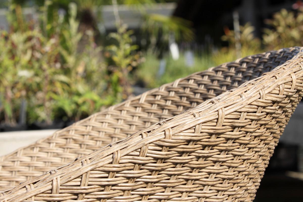 Gartengarnitur 5-Tlg. Holz/ Metall/Kunststoff/Textil - Akaziefarben/Teakfarben, Basics, Holz/Kunststoff (180/90/76cm) - Gardenson