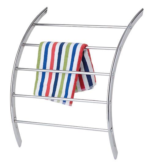 Držák Na Ručníky Igy - barvy stříbra, Konvenční, kov (58/15,5/70cm)