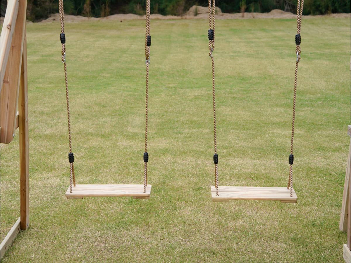 Spielturm A030.502.00 - Blau/Braun, KONVENTIONELL, Holz (345/270/336cm) - Ambia Garden