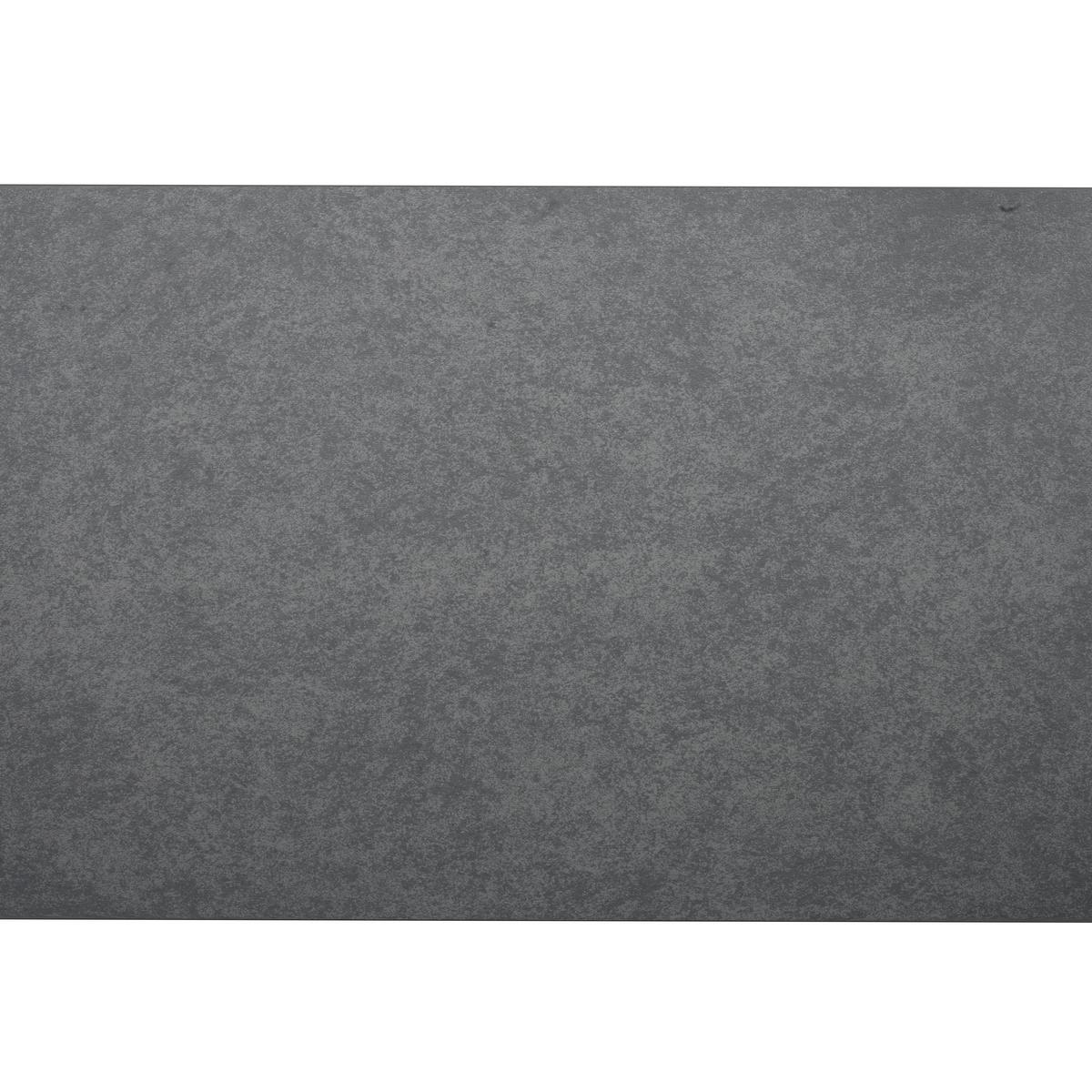 Loungetisch Brest - Anthrazit, MODERN, Glas/Metall (120/39/60cm) - Beldano