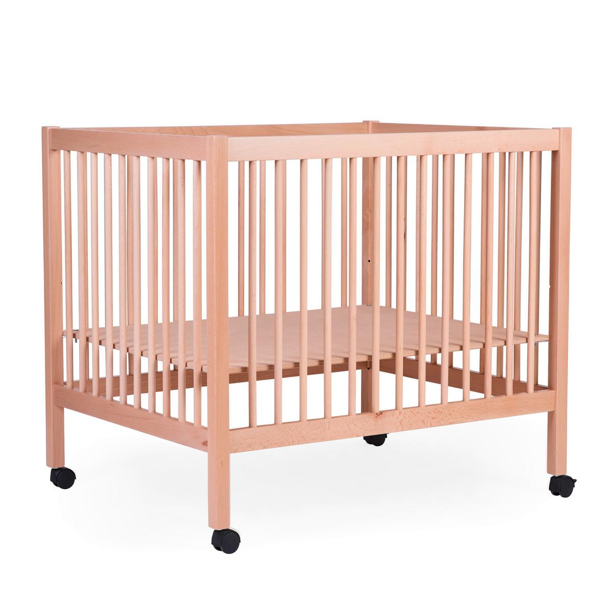 Laufgitter Höhenverstellbar Naturfarben, L: 98 Cm - Naturfarben, KONVENTIONELL, Holz/Kunststoff (98/78/82cm) - Childhome