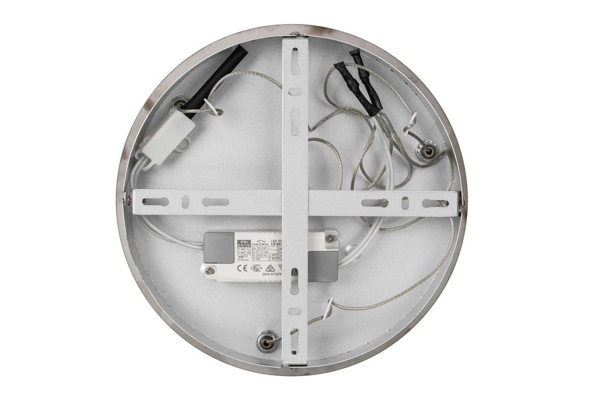 LED-Hängeleuchte Rong - Chromfarben, MODERN, Kunststoff/Metall (45,5/120cm)