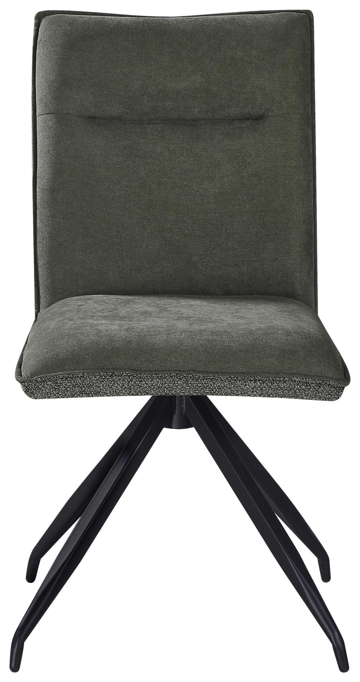 ŽIDLE NOVA - černá/zelená, Moderní, kov/textil (47/88/63cm) - Premium Living