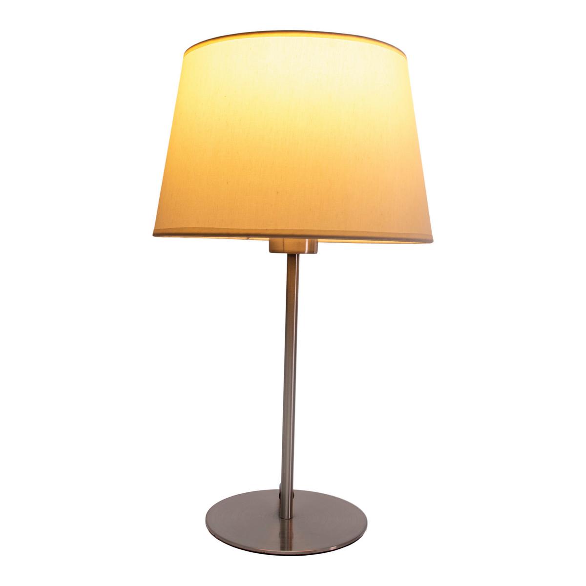 Nachttischleuchte Bologna - Beige, Basics, Kunststoff/Textil (45cm) - Näve