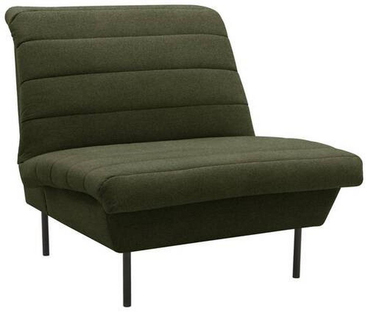 Sessel Looks Ix - Schwarz/Grün, Design, Textil (92/92/103cm) - LOOKS by W.Joop