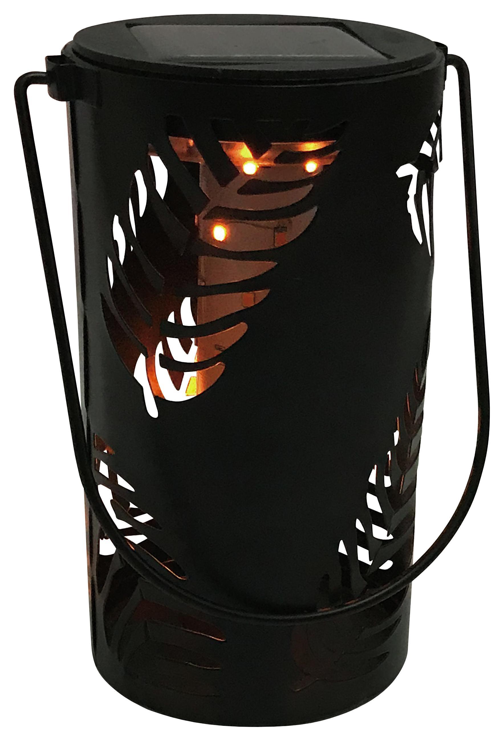 Solarleuchte Malen - Schwarz, KONVENTIONELL, Kunststoff/Metall (9/27cm) - Homezone