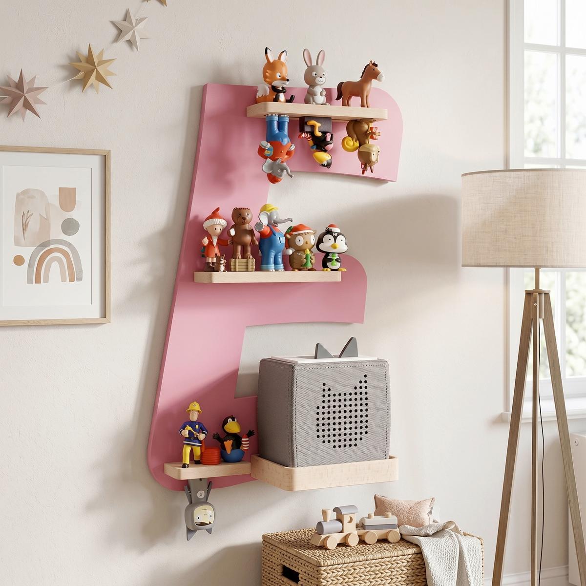 Kinderregal Boarti Pink B: 32 cm - Pink, MODERN, Holzwerkstoff (32/47/19cm) - Livetastic